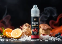 Hayati Pro Max Nic Salt vape products showcasing a variety of flavors and nicotine strengths